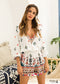 White Boho Casual Jumpsuit Amaya